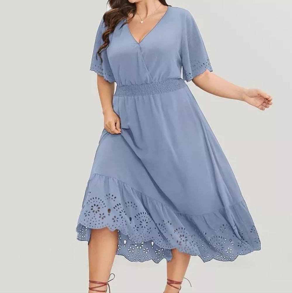 BloomChic Blue Maxi Dress